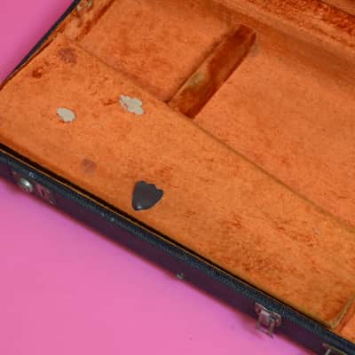 Vintage1960's Fender Jazzmaster / Jaguar Hard Case - Black Tolex -  Pre-CBS Strat image 2
