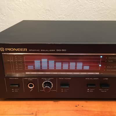Amazing Pioneer SG-50 Stereo Graphic Equalizer Spectrum Analyzer Microphone Audiophile Vintage image 6