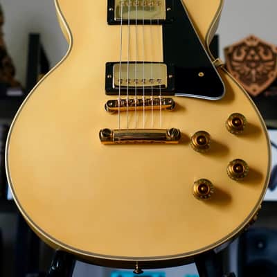 7.8lb! Gibson Custom Shop M2M Chambered Les Paul Custom Heavy Antique White 2025 image 1