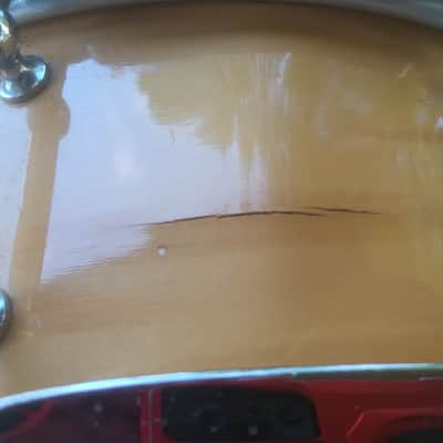 14x5.5" Ludwig Maple snare drum - Natural image 6