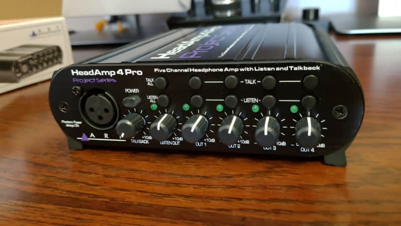 ART Headamp 4 Pro 5 Channel Headphone Amplifier with Talkback image 1