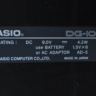 Casio DG-10 Digital synth guitar 1986 grey/blue Made In Japan image 6