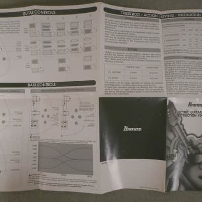 Ibanez Electric Guitar and Bass Instruction Manual Early 90s' image 3