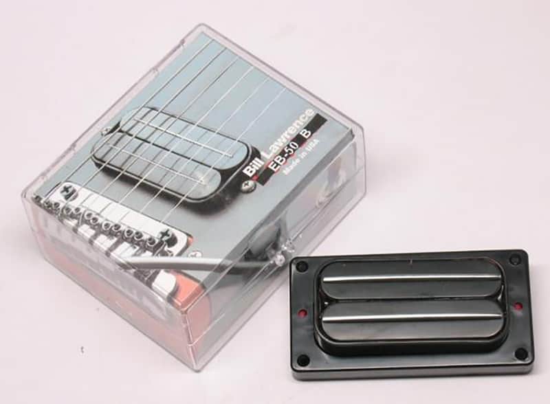 Mint Bill Lawrence EB-50PB Dual Rail Blad High Output Bass Pickup in Black imagen 1