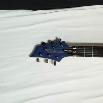 WASHBURN PXM10FRQTBLMLH Parallaxe M10 LEFTY electric GUITAR new w/ BAG - Blue LEFT-HANDED image 5