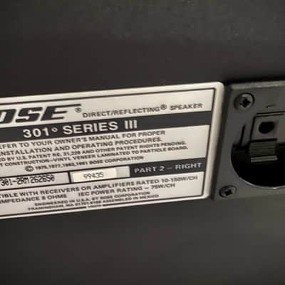Bose 301 Series III Direct Reflecting Speaker 1994 Black image 10