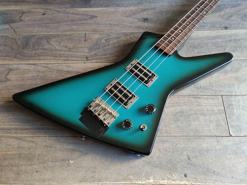 1980's Fernandes Japan BXB-55 Explorer Bass (Blue Black Sunburst) image 1