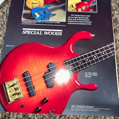 Vintage 1988 Pedulla  mvp electric bass guitar made in the usa ohsc image 15