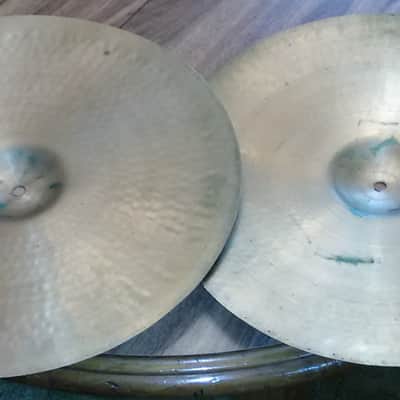 Zildjian Avedis 17" 2nd stamps - Hi Hats or Crash-Ride cymbals - 1930's or 1940's - 1040/1270 g - Brilliant - born together pair image 6