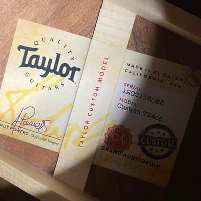 NEW! Taylor Custom 724ce Acoustic-Electric Guitar - Natural Gloss - AAAAA Hand Picked Koa - WOW! Authorized Dealer - G06770 image 4