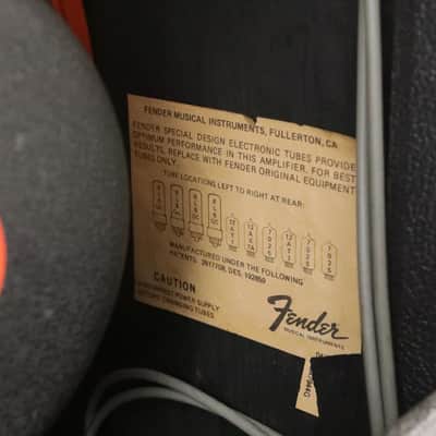 1975 Fender Twin Reverb Silverface Tube Guitar Amplifier Orange JBL D120F #34502 image 15