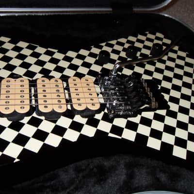 Ibanez Custom Checker Board Ibanez Destroyer 2018 black and white image 1