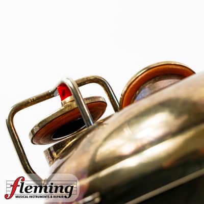 Vintage 1920 King "The King" Alto Saxophone - Brushed Gold Plate image 20