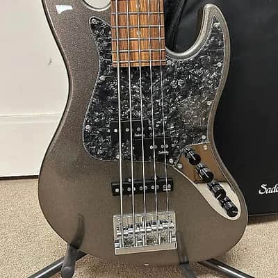 Sadowsky MetroExpress Hybrid P/J 5 String Bass w/Morado Fingerboard - Silver Metallic image 2