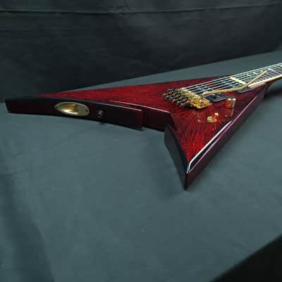Jackson USA Custom Shop RR24 Rhoads w/ Cut Outs 2005 Red Marble Pablo Santana Masterbuilt NAMM'05 image 9
