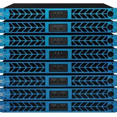 CVR Audio D-1004 BLUE Professional Power Amplifier 1 Space 1000 Watts x4 at 8-Ohms image 2