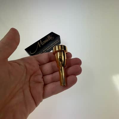 Monette trumpet mouth piece B1-5L 2010 - gold image 2