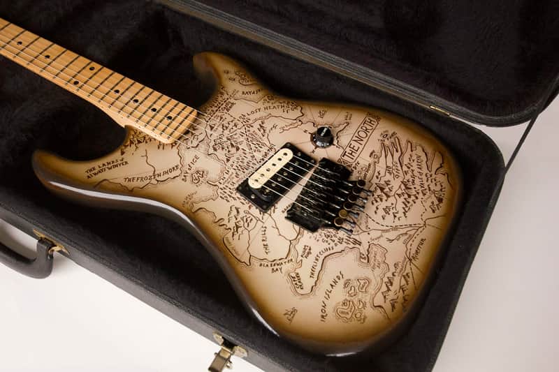 Game of Thrones Map - Kramer Guitar - Custom Restoration image 1