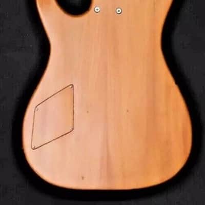 Electric Guitar Handmade by Blueberry, 6 String wood Dragon motif Guitar, Custom Handcrafted Wooden Guitar, Semi Hollow Body Guitar image 12