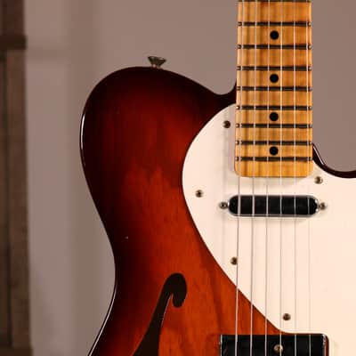 Fender Custom Shop 1950 Telecaster Thinline Journeyman Relic - Maple Fingerboard, Aged Violin Burst image 5