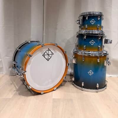 Dixon Artisan Maple Drum Kit Shell Set Blue Lagoon Gloss – North American Maple – 20/10/12/16 image 14