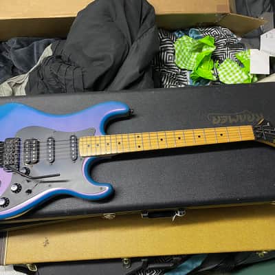 1986 Kramer Pacer Deluxe Rare Flip Flop blue with even rarer maple board! image 1