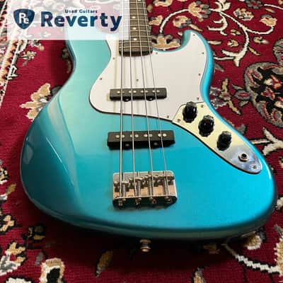 Coolz ZJB-1R Blue Metallic Jazz Bass Made In Japan Fujigen 2011 Used w/Gig bag image 7