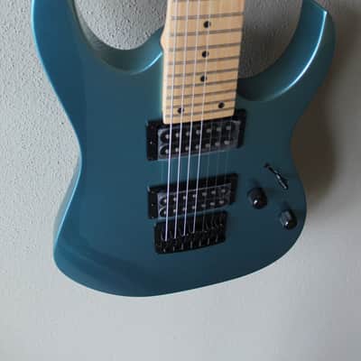 Brand New Ibanez Gio GRG7221M 7 (Seven) String Electric Guitar - Metallic Light Blue image 4