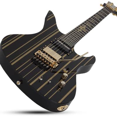 Schecter SCH.1742 Synyster Gates Custom-S Gloss Black w/Gold Stripes image 5