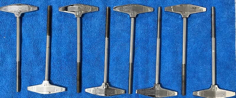Sonor Phonic T-handle Tension Rods 1978 - Chrome image 1