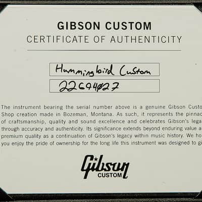 Gibson Hummingbird Custom image 9