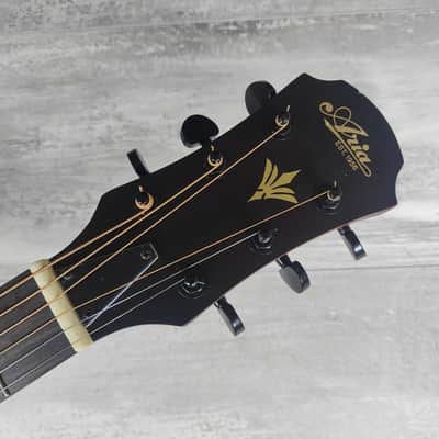 2018 Aria FET-F1 Electric/Acoustic Guitar (Violin Burst) image 7