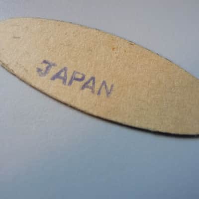 "Trump" Guitar Oval Headstock Badge/Emblem/Logo 1960's Japan Gold / Black VHTF N.O.S. image 2