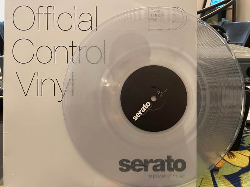 Serato Vinyl 10" Clear Time Code Turntable DVS Record Single Disc Timecode image 1
