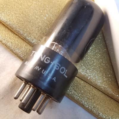 Tung-Sol Perfect 0% Tight Matched Pair (2) 6V6GT tNOS AT1000 TESTED Vacuum Tubes greyglass Black Glass Beam Power 6V6 1946-1959 image 1