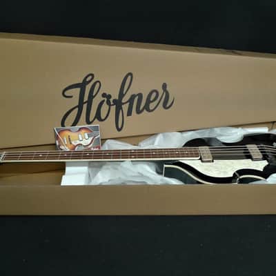 Hofner HCT-500/1L-BK Left Handed BLACK Contemporary Violin Beatle Bass with Tea Cups image 11