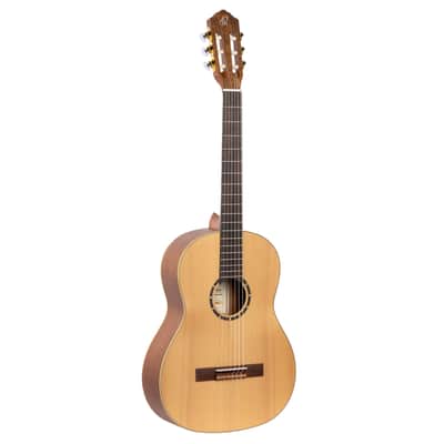 Ortega R131SN-L Family Series Pro Solid Cedar Top Mahogany Neck Nylon 6-String Classical Acoustic Guitar w/Gig Bag For Left Hand Player image 4