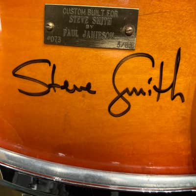 Steve Smith's Journey, David Frangioni Collection, Slingerland "Jamo Special"- 5.5x14" Radio King. SIGNED! #073. (DF2 Sling #1) image 3