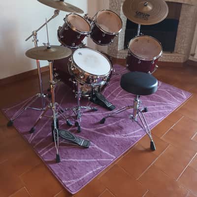 Complete drumkit Tamburo Formula + snare DrumSound + cymbals Ufip + accessories image 2