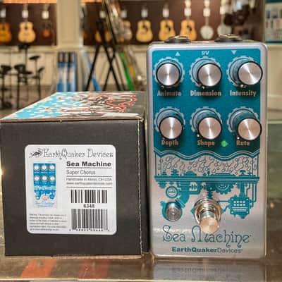 EarthQuaker Devices Sea Machine Super Chorus V3 2017 - Present Silver / Teal Print image 1