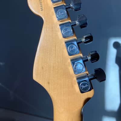 1997 Fender Roadhouse Stratocaster - Made in USA - Shoreline Gold - with DiMarzio DP188 bridge pickup & OHSC image 7