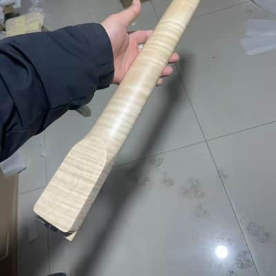 floyd rose nut stainless steel 24frets flame Maple guitar neck 25.5 hole 10mm Lock nut Satin Wheel truss rods charvel image 3