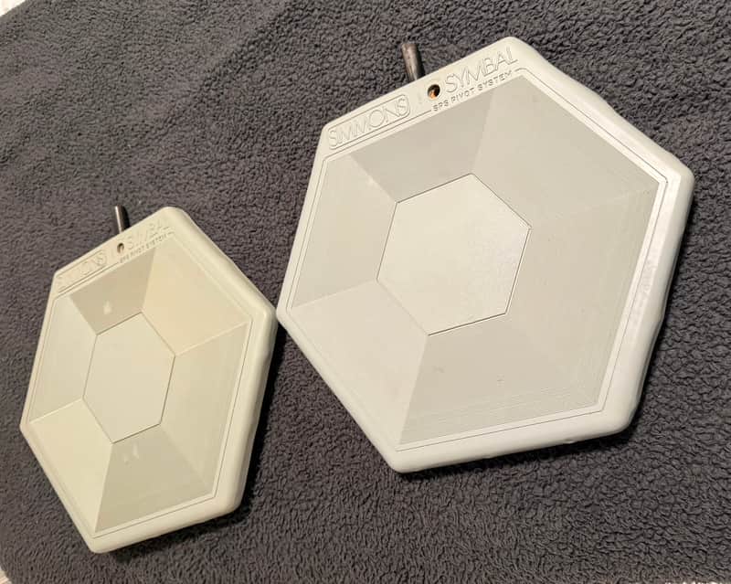 Simmons SDX Symbal pads 1987-1999 - White
