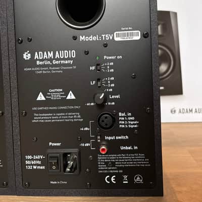 ADAM Audio T5V 5" Active Studio Monitors (Pair) 2010s - Black image 3