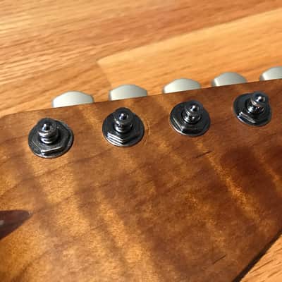 Warmoth Stratocaster Replacement Neck - Roasted Flame Maple - Ebony image 2