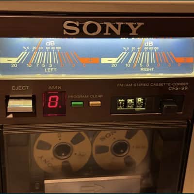 Sony CFS-99 ✅Serviced Warranty Rare Vintage 1981 Cassette Deck Boombox Japan image 9