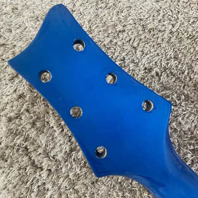 HH Electric Guitar DIY Project, Metallic Blue, 22 Frets image 14