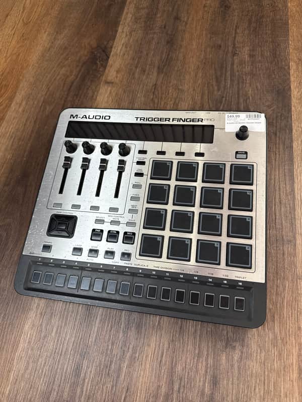 M-Audio Trigger Finger Pro USB MIDI Pad Controller 2010s - Gray image 1