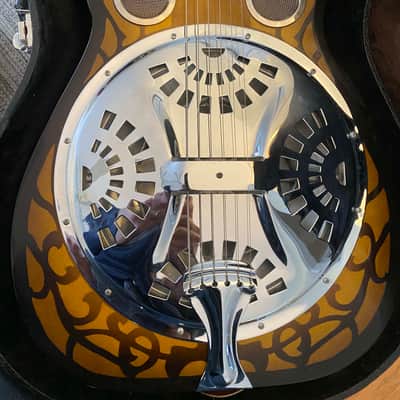 Dobro Square Neck Resonator Lapsteel 1993 - Sunburst image 3