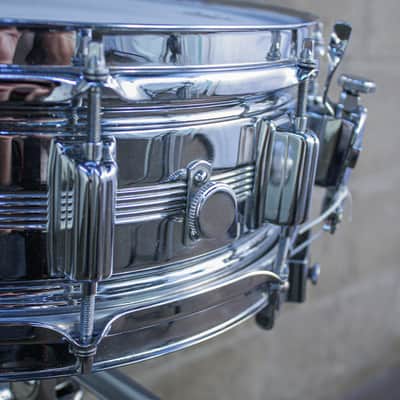 Rogers 1960's Era 5" x 14" Dynasonic 5 Line COB Snare Drum image 15